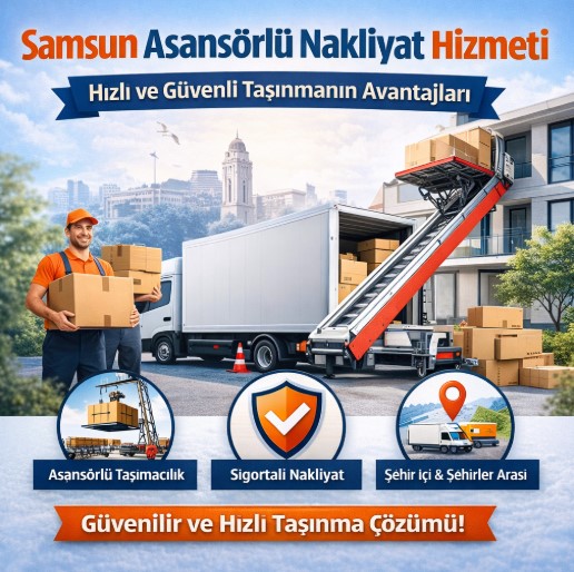 Asansörlü taşıma - araç ve ekip iş başında